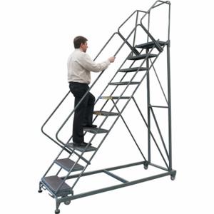 BALLYMORE SW1232G Rolling Ladder, 120 Inch Platform Height, 14 Inch Platform Depth, 24 Inch Platform Width | CN9BVP 8Y170