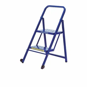 BALLYMORE TL218P Folding Rolling Ladder, 20 Inch Platform Height, 10 Inch Platform Depth | CN9BKN 9CUD8