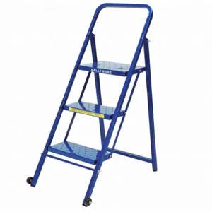 BALLYMORE TL318P Folding Rolling Ladder Steel 30 Inch Height | AF4TDT 9J770