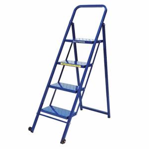 BALLYMORE TL418P Folding Rolling Ladder, 40 Inch Platform Height, 10 Inch Platform Depth | CN9BKP 9L881