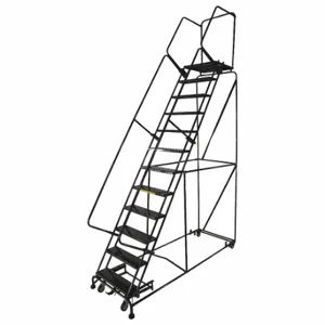 BALLYMORE WA-123221G Rolling Ladder, 120 Inch Platform Height, 21 Inch Platform Depth, 24 Inch Platform Width | CN9BWE 6CEN7