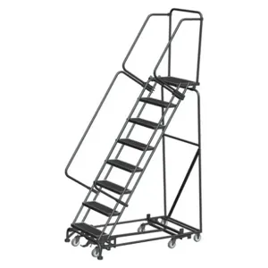 BALLYMORE WA-AD-083214R Lockstep Rolling Ladder, Steel, 80 Inch Height | CN9BQT 41LG99