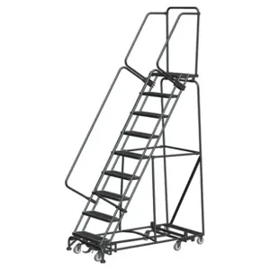 BALLYMORE WA-AD-093214P Lockstep Rolling Ladder, Steel, 90 Inch Height | CN9BRF 41LH06