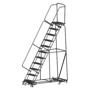 BALLYMORE WA-AD-113214G Lockstep Rolling Ladder, Steel, 110 Inch Height | CN9BLT 41LH20