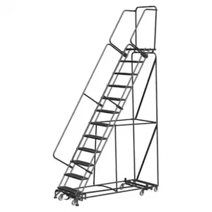 BALLYMORE WA-AD-123214R Lockstep Rolling Ladder, Steel, 120 Inch Height | CN9BMD 41LH32