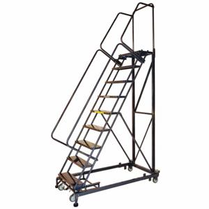 BALLYMORE WA-ML093214P Rolling Ladder, 90 Inch Platform Height, 14 Inch Platform Depth, 24 Inch Platform Width | CN9CDF 41LH43