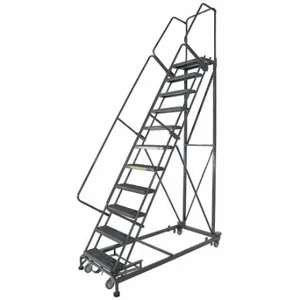 BALLYMORE WA-ML123214G Rolling Ladder, 120 Inch Platform Height, 14 Inch Platform Depth, 24 Inch Platform Width | CN9CXF 41LH48