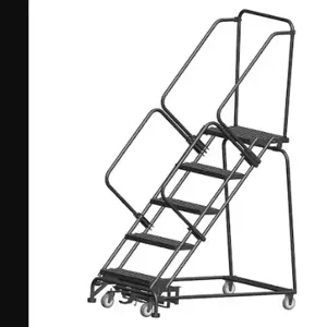 BALLYMORE WA-SW-053214G Lockstep Rolling Ladder, Steel, 50 Inch Height | CN9CTQ 41LH50