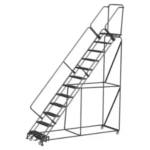 BALLYMORE WA-SW-123214X Safety Rolling Ladder, Steel, 80 Inch Height | CN9CQQ 41LJ50