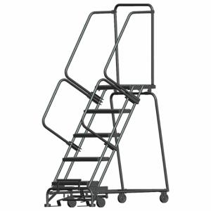 BALLYMORE WA053214GSU Rolling Ladder, 50 Inch Platform Height, 14 Inch Platform Depth, 24 Inch Platform Width | CN9BZE 9LG41