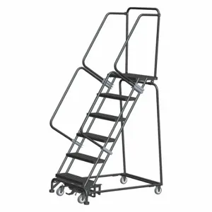 BALLYMORE WA063214XSU Rolling Ladder, 60 Inch Platform Height, 14 Inch Platform Depth, 24 Inch Platform Width | CN9BZN 41LF29