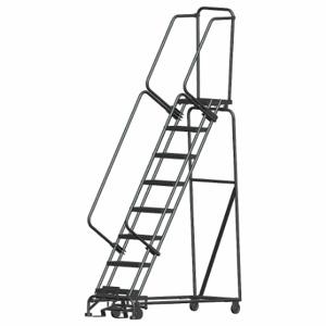 BALLYMORE WA082414X Rolling Ladder, 80 Inch Platform Height, 14 Inch Platform Depth, 16 Inch Platform Width | CN9CBL 9MH24