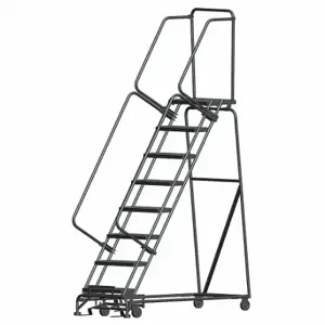 BALLYMORE WA083214G Rolling Ladder, 80 Inch Platform Height, 14 Inch Platform Depth, 24 Inch Platform Width | CN9CBQ 8DZV4