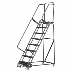 BALLYMORE WA083214GSU Rolling Ladder, 80 Inch Platform Height, 14 Inch Platform Depth, 24 Inch Platform Width | CN9CBU 41LF63
