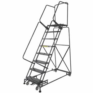 BALLYMORE WA083221GSU Rolling Ladder, 80 Inch Platform Height, 21 Inch Platform Depth, 24 Inch Platform Width | CN9CCN 41LF71
