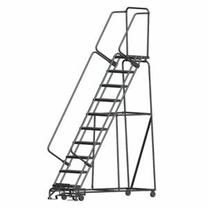 BALLYMORE WA103214G Rolling Ladder, 100 Inch Platform Height, 14 Inch Platform Depth, 24 Inch Platform Width | CN9BTH 8YFL1