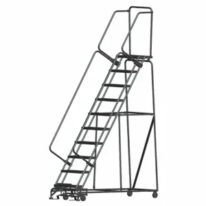 BALLYMORE WA103214X Rolling Ladder, 100 Inch Platform Height, 14 Inch Platform Depth, 24 Inch Platform Width | CN9CXD 8TRP5