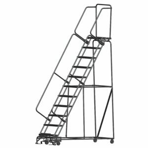 BALLYMORE WA113214X Rolling Ladder, 110 Inch Platform Height, 14 Inch Platform Depth, 24 Inch Platform Width | CN9BUM 9KDH9