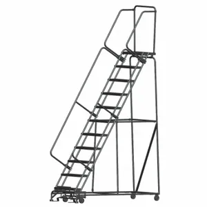 BALLYMORE WA113214X Rolling Ladder, 110 Inch Platform Height, 14 Inch Platform Depth, 24 Inch Platform Width | CN9BUM 9KDH9