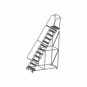 BALLYMORE WA123214PSU Rolling Ladder, 120 Inch Platform Height, 14 Inch Platform Depth, 24 Inch Platform Width | CN9BVN 9LGK0