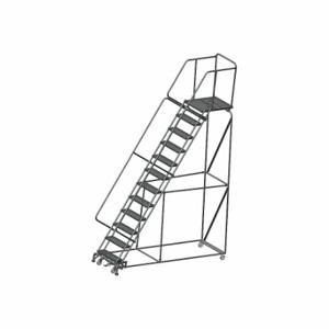 BALLYMORE WA123228X Rolling Ladder, 120 Inch Platform Height, 28 Inch Platform Depth, 24 Inch Platform Width | CN9BWQ 9NZG6