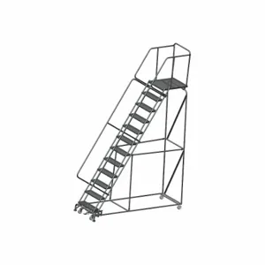 BALLYMORE WA123228X Rolling Ladder, 120 Inch Platform Height, 28 Inch Platform Depth, 24 Inch Platform Width | CN9BWQ 9NZG6