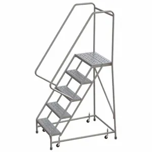 BALLYMORE WLAR105246 Rolling Ladder, 50 Inch Platform Height, 14 Inch Platform Depth, 24 Inch Platform Width | CN9BZC 799ZH5