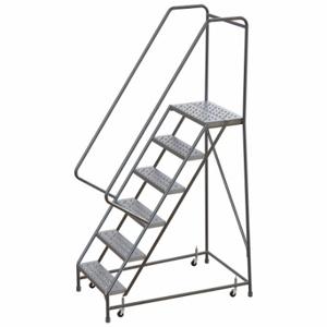 BALLYMORE WLAR106246 Rolling Ladder, 60 Inch Platform Height, 14 Inch Platform Depth, 24 Inch Platform Width | CN9BZR 799ZH6