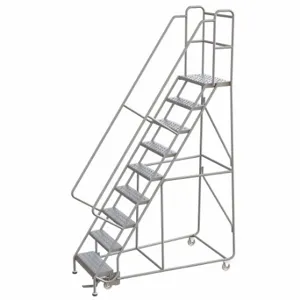 BALLYMORE WLAR109246 Rolling Ladder, 90 Inch Platform Height, 14 Inch Platform Depth, 24 Inch Platform Width | CN9CDL 799ZJ7