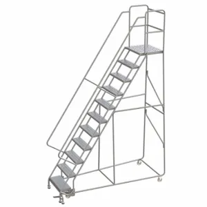 BALLYMORE WLAR111246-D4 Rolling Ladder, 110 Inch Platform Height, 21 Inch Platform Depth, 24 Inch Platform Width | CN9BVJ 799ZK2