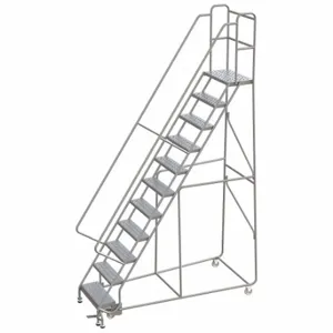 BALLYMORE WLAR111246 Rolling Ladder, 110 Inch Platform Height, 14 Inch Platform Depth, 24 Inch Platform Width | CN9BUW 799ZK1