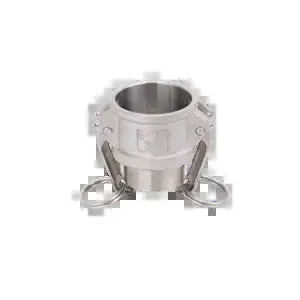 BANJO FITTINGS 150BSS Female Coupler, Male Thread, Thread Size 1-1/2 Inch, Stainless Steel | BW9PZV