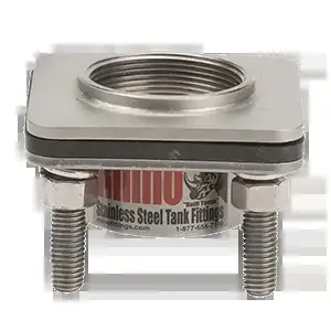 BANJO FITTINGS BFC200SS Coupling, 316 Stainless Steel Female Pipe Thread X Female Pipe Thread 4 Bolt | BW9WNL