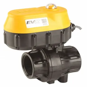 BANJO FITTINGS EVX22024 Polypropylene Electronic Actuated Ball Valve, 2 Inch Pipe Size, 24VDC | CH6PDL 60JK96