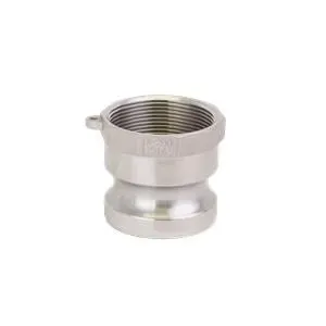 BANJO FITTINGS 200ASS Male Adapter, Female Thread, Thread Size 2 Inch, Stainless Steel | BW9KYJ