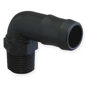 BANJO FITTINGS HB125/100-90 Poly 90 Deg Hose Barb, 1-1/4 Inch Mpt X 1 Inch Size | AC8TXW 3DTU8