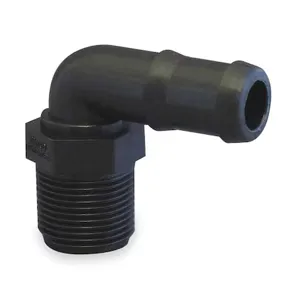 BANJO FITTINGS HB075-90 Polypropylene Hose Fitting, 90 Degree Elbow, 3/4 x 3/4 | AC8TXC 3DTR9