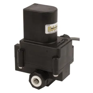 BANJO FITTINGS LEV038PL Electric valve, Full Port, 3/8 Inch, Polypropylene | BW9UBR