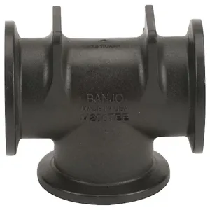 BANJO FITTINGS M200TEE Std Port Manifold Flanged Tee, 2 Inch Size | BW8QUF