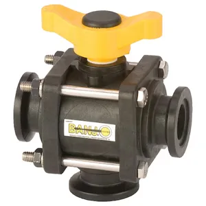 BANJO FITTINGS MV100BL Manifold Ball Valve, Bottom Load, 1 Inch, 3-Way | BW9HAG