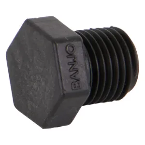 BANJO FITTINGS PLUG025 Poly Pipe Plug, Size 1/4 Inch | BW8BXG