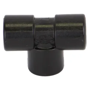 BANJO FITTINGS TEE025 Tee, Size 1/4 Inch, Polypropylene | BW8FHU