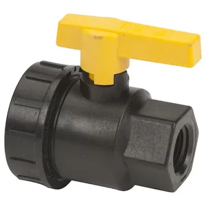 BANJO FITTINGS UV050FP Single Union Ball Valve, 1/2 Inch, Polypropylene | BW8VXY