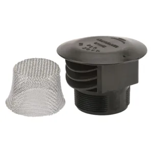 BANJO FITTINGS VC330 Anti Vortex Vent Cap With 10 Mesh 304 Stainless Steel Screen, 3 Inch, Pp | BW9AYZ