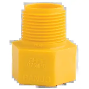 BANJO FITTINGS GHFT075MPT Male Adapter 3/4 Inch NPT X 3/4 Inch Female | BW8BQJ