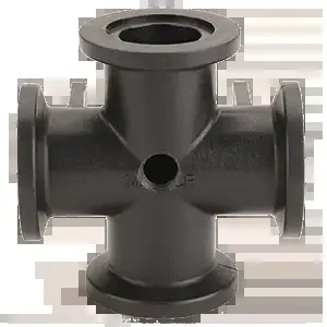 BANJO FITTINGS M100CRC1 Manifold Cross 1 Inch, With 1/4 Inch Port | BW8XKT