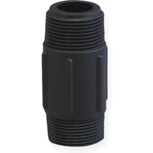 BANJO FITTINGS NIP150-5 Nipple 1 1/2 x 5 Inch Mnpt Polypropylene Black | AC8TVJ 3DTK5