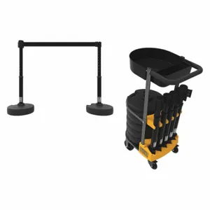 BANNER STAKES PL4000-BT Plus Barricade System, Black, Black, Black | CN9DHV 53XV78