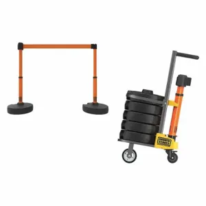 BANNER STAKES PL4000-O Plus Barricade System, Orange, Orange, Black | CN9DJA 53XV73