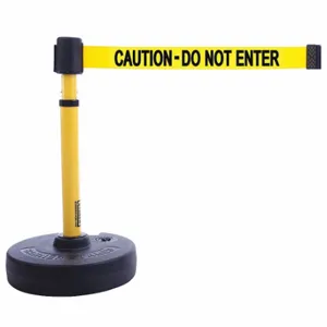 BANNER STAKES PL4085 PLUS Barrier System, Yellow, Caution - Do Not Enter | CN9DGP 45NC16